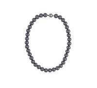 Leslii Damen-Kette graue Perlen-Kette Kurze Halskette Perlen-Collier Modeschmuck-Kette in Grau