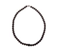 Leslii Damen-Kette Perlen-Collier kurze Perlen-Kette Glitzer Strass-Kugel Magnet-Verschluss (Schwarz)