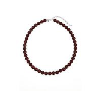 Leslii Damen-Kette Reflective Pearl kurze Perlen-Kette Magic 3D-Effekt Ø 10mm Collier (Dunkelrot)