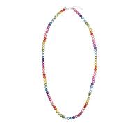 Leslii Damen-Kette Reflective Pearl lange Perlen-Kette Magic 3D-Effekt (Rainbow)