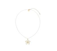 Leslii Kurze Halskette Damen, Blüten Anhänger, Gold oder Silber, Damen-Kette, Blume, Modern (Gold)