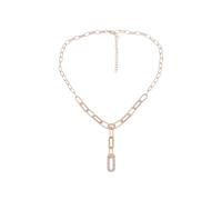 Leslii Kurze Halskette Glieder-Kette Glitzer Y-Kette Damen-Kette Gold