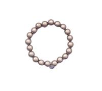 Leslii Reflective Pearls Perlen-Armband Magic 3D-Effekt (Beige Ø 10mm)