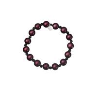 Leslii Reflective Pearls Perlen-Armband Magic 3D-Effekt (Purple Strass)