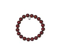 Leslii Reflective Pearls Perlen-Armband Magic 3D-Effekt (Dunkelrot Ø 12mm)