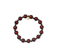 Leslii Reflective Pearls Perlen-Armband Magic 3D-Effekt (Dunkelrot Strass)
