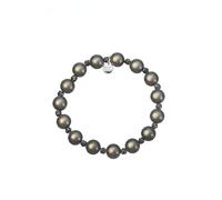 Leslii Reflective Pearls Perlen-Armband Magic 3D-Effekt (Grau Strass)