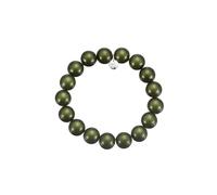 Leslii Reflective Pearls Perlen-Armband Magic 3D-Effekt (Khaki Ø 12mm)