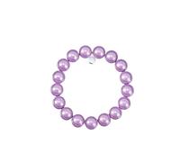 Leslii Reflective Pearls Perlen-Armband Magic 3D-Effekt (Lila Ø 10mm)