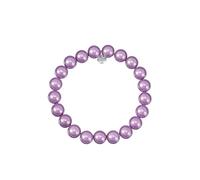 Leslii Reflective Pearls Perlen-Armband Magic 3D-Effekt (Lila-Uni Ø 10mm)