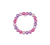 Leslii Reflective Pearls Perlen-Armband Magic 3D-Effekt (Pink-Lila Ø 12mm)