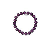 Leslii Reflective Pearls Perlen-Armband Magic 3D-Effekt (Purple Ø 10mm)