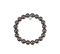 Leslii Reflective Pearls Perlen-Armband Magic 3D-Effekt (Taupe Ø 10mm)
