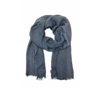 Leslii Schal für Damen aus Bambus Viskose - Nachhaltig leichter dünner Schal Halstuch uni einfarbig (dunkelgrau)