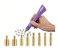 LetCart Hotfix Applikator Mit 7 Applikatorspitzen, Hot Fixed Edelstein Handwerk Applicator für Diamant Malerei Stift, Strass Applikator Werkzeug für Hochzeitskleid Kleidung Handyhüllen DIY (Violett)