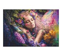 Letistitch Kreuzstich Stickpackung Blumenbett Zählmuster, Multifarbig