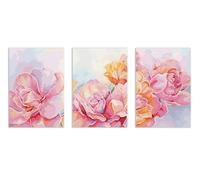 Letistitch Kreuzstich Stickpackung "Rosen Triptychon Roses", Zählmuster, 3 Stk a 14x21cm