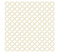 LETORIA 18K 4MM Messing Biegeringe für Gold Schmuck Basteln Vergoldete Kleine Spaltringe für Schmuckherstellung Goldene Offener Jump Rings für DIY Armband Ohrringe Halskette (1000PCS)