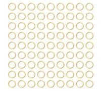 LETORIA 18K 5MM Messing Biegeringe für Gold Schmuck Basteln Vergoldete Kleine Spaltringe für Schmuckherstellung Goldene Offener Jump Rings für DIY Armband Ohrringe Halskette (500PCS)