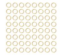 LETORIA 18K 6MM Messing Biegeringe für Gold Schmuck Basteln Vergoldete Kleine Spaltringe für Schmuckherstellung Goldene Offener Jump Rings für DIY Armband Ohrringe Halskette (500PCS)
