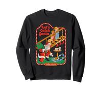 Let's Catch Santa Christmas Retro Vintage Funny Adult Humor Sweatshirt
