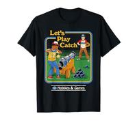 Let's Play Catch Cannon Retro Vintage Funny Adult Humor T-Shirt