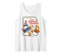 Lets Summon Demons Occult Retro Vintage Funny Adult Humor Tank Top