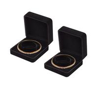 LETURE 2 Stuck Samt-Armbandboxen fur Schmuck, Geschenk, klassische Schmuckschatulle, Aufbewahrungsbox, Organizer, Halter fur Hochzeit, Verlobung,