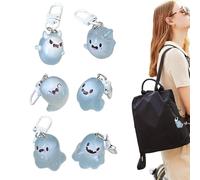 Leuchtender Geist-Schlüsselanhänger, Comic-Geist-Schlüsselanhänger | Leuchtender Schlüsselanhänger, Anime-Schlüsselanhänger mit Geistergeldanhänger für Handys, Taschen, Rucksäcke, Handtaschen