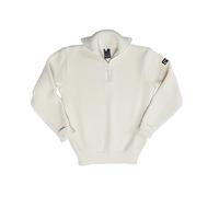 Leuchtfeuer Strickwaren Troyer Commodore Weiß Pullover Made in Germany (DE/NL/SE/PL, Numerisch, 52, Regular, Regular, Weiß)