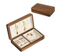Leuyuee Schmuckaufbewahrung Schmuckkästchen Klein Holz Schmuckkästchen Reise Schmuckschatulle jewelry organizer，Vintage Chmuckaufbewahrungs Box Schmuckbox Schmuckkoffer für Damen Geschenkidee