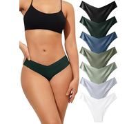 Levao 7er Pack Seamless Slips Damen Unterhosen Nahtlose Unterwäsche Atmungsaktive Hipster Panties Set Sexy Bikini Women's Knickers Invisible Damen Slips Mehrpack S-XL