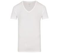 Level Five Body Fit - T-Shirt - V-Ausschnitt - weiß OLYMP