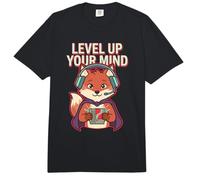Level Up Your Mind Fox Enthusiast Gam Zitat Videospiel Gamer Comfort Colors Adult Heavyweight T-Shirt