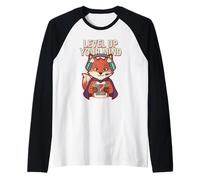 Level Up Your Mind Fox Enthusiast Gam Zitat Videospiel Gamer Raglan