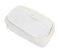Levemolo Schüler Federmäppchen mit Fächern für Schüler, Beige PU | Großes Fassungsvermögen, Leicht und Tragbar, für Mittel und Oberstufe, mit Compartments