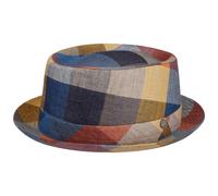 Levente Pork Pie Leinenhut by Lierys bunt M (56-57 cm)