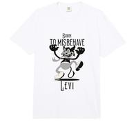 LEVI - Jungen Name mit süßem Teufel - Born to Misbehave Comfort Colors Adult Heavyweight T-Shirt