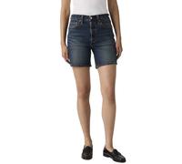 Shorts LEVI'S "501 MID THIGH SHORT", Damen, Gr. 27, N-Gr, quit shift ltw, Web, Obermaterial: 88% Baumwolle, 9% Lyocell, 2% Elastomultiester, 1% Elasthan, regular fit ca. Mitte Oberschenkel, Hosen Shor