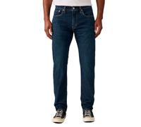 Tapered-fit-Jeans LEVI'S "502 TAPER", Herren, Gr. 32, Länge 30, blau (lake side cool), Denim/Jeans, Obermaterial: 99% Baumwolle, 1% Elasthan, Basic, loose fit knöchellang, Jeans, in elegantem, moderne