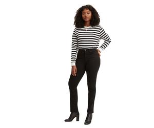 Levi’s 724 - Gerade Schwarze Jeans mit hohem Bund W26 / L30 Slim Fit