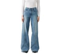 Schlagjeans LEVI'S "Levi's 728 High-Rise Wide-Leg Jeans", Damen, Gr. 27, Länge 34, sweet success, Denim/Jeans, Obermaterial: 98% Baumwolle, 2% Elasthan, normal lang, Jeans, weite Beinform (82041642-27