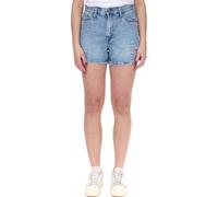 LEVI´S 80s Mom Damen Shorts im Destroyed-Look Baumwoll-Hose Denim kurze Hose A46950001 Blau W23
