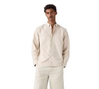 Langarmhemd LEVI'S "AUTHENTIC BUTTON DOWN", Herren, Gr. M, N-Gr, pumice stone garment dye, Web, Obermaterial: 100% Baumwolle, Hemden, mit Ton-in-Ton Logostickerei auf der Brust (59363562-M) pumice sto
