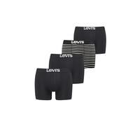Levi's Herren Levi's Men's Solid and Vintage Stripe Boxers (4 pack) Boxer Shorts, Schwarz / Weiß, XXL