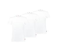 LEVI'S Herren T-Shirts, 3er Pack - Rundhals 3P ECOM, Kurzarm, einfarbig Weiß S