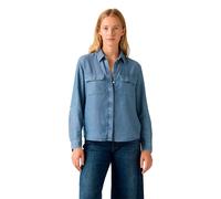 Hemdbluse LEVI'S, Damen, Gr. M (38), chill girl, Web, Obermaterial: 100% Lyocell, used, figurumspielend hüftbedeckend, Krempelärmel,mit Riegel Manschette krempelbar, Blusen Hemdbluse, Krempelärmel mit