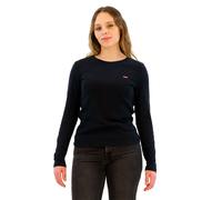 Levi's Langarmshirt ESSENTIAL HM LS TEE Damen XS (34) Schwarz – 100% Baumwolle, Rundhals
