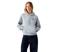 Hoodie LEVI'S "GR EVERYDAY HOODIE 2.0", Damen, Gr. M (38), grau (silber heather gray), Sweatware, Obermaterial: 58% Baumwolle, 42% Polyester, taillenbedeckt, ohne Ausschnitt, angesetztes Bündchen, Swe