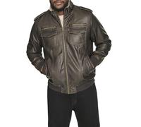 Levi’s, Herren-Bomberjacke aus Kunstleder im Aviator-Stil (in regulären sowie großen und langen Größen erhältlich)